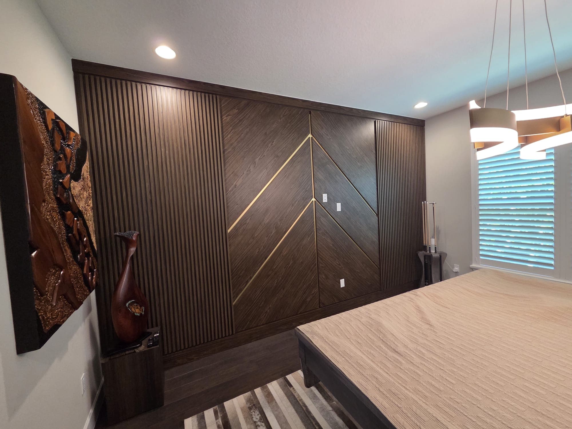 Decorative wall panel installation by COPLASA