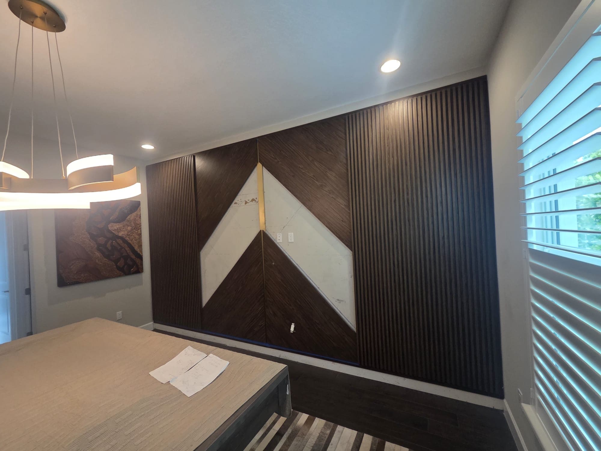 Decorative wall panel installation by COPLASA