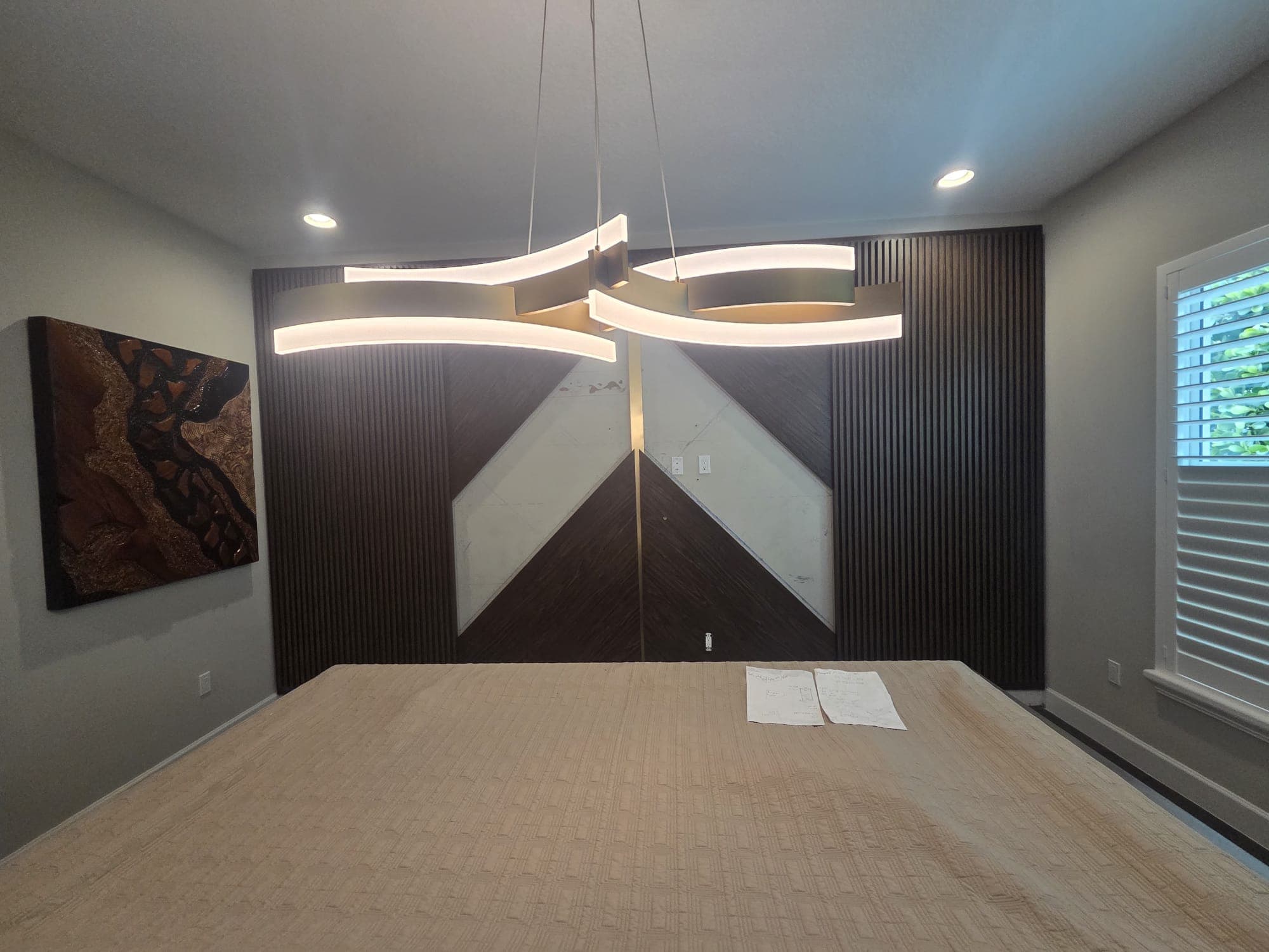 Decorative wall panel installation by COPLASA